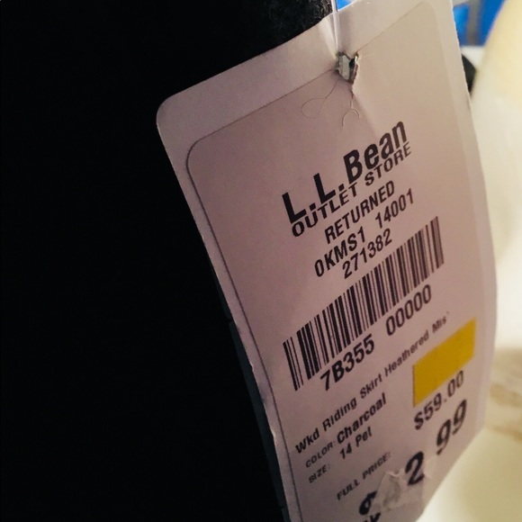 💼LL Bean grey wool maxi skirt - Picture 4 of 7